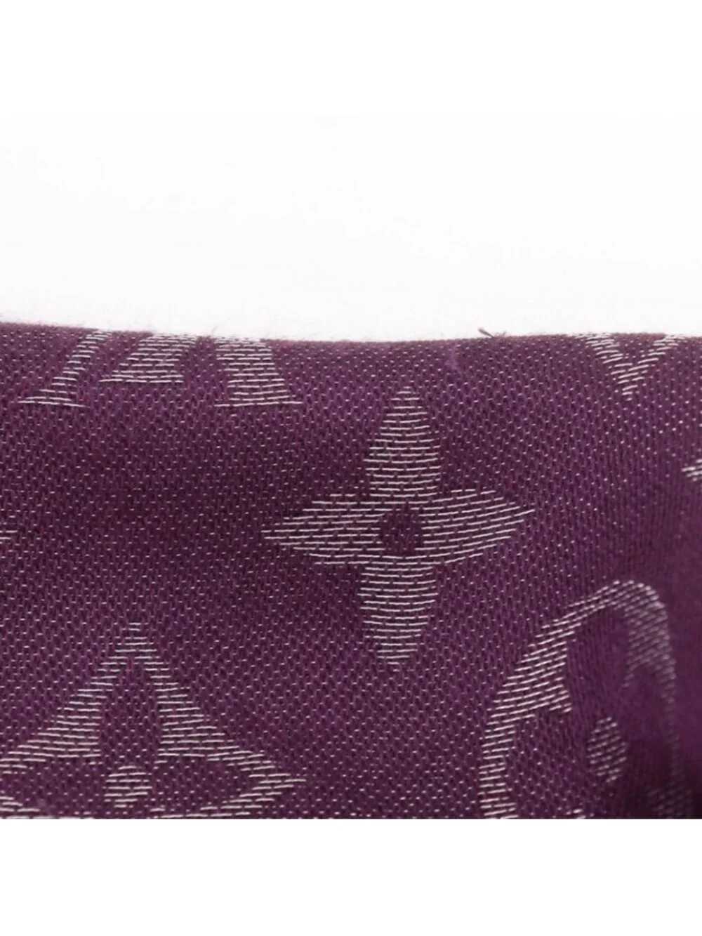 Louis Vuitton Monogram Shine Silk Purple Shawl Scarf